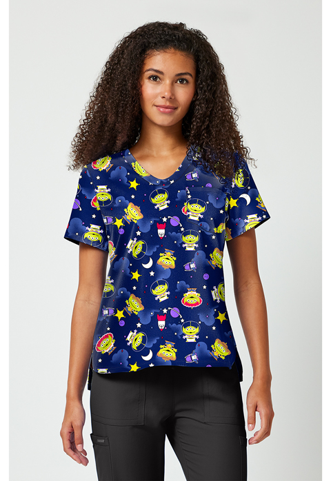 TOONIFORMS Print V-Neck Top TF797